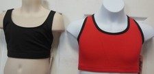 Body Wrappers Girls crop bra top crisscross straps cotton spandex 180 4 colors