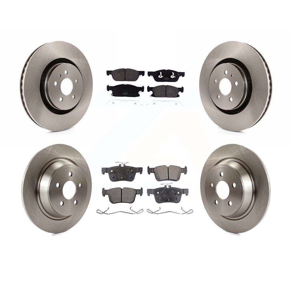 Front Rear Brake Pads & Rotors Kit for 2017-2019 Continental Fusion MKZ