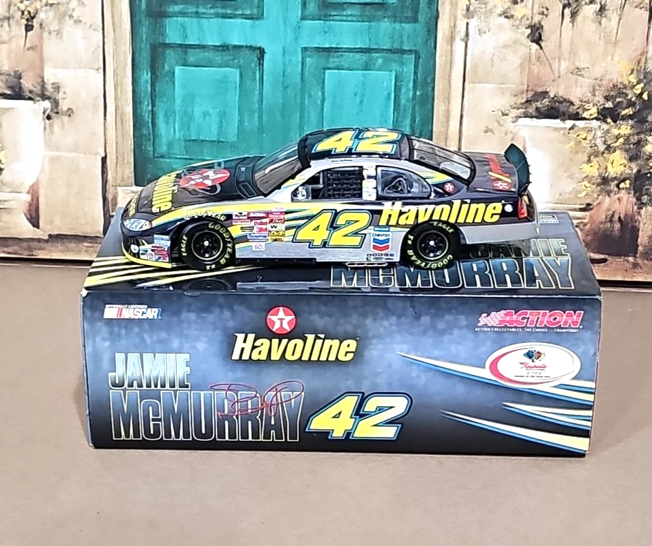 2003 Jamie McMurray #42 Havoline Rookie of the Year Chrome 1:24 banco fundido - Imagem 3 de 4