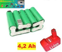 Tauschpack FüR Kress Akku 18 V -2,2 Li-Ion Mit 4,2 Ah 4200 Mah