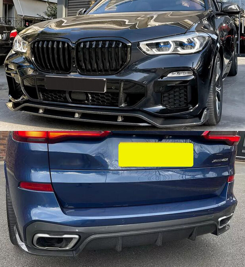 GCACE Aileron Arrière Diffuseur De Pare-Chocs Arrière Pour BMW X5 F15 M Sport 2014 2015 2016 2017 2018, Protecteur De Becquet De Lèvre De Pare-Chocs ABS Diffuseur De Lèvre Arrière