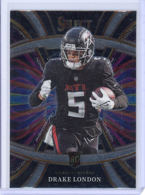 2022 Panini Select Drake London Phenomenon Rookie Card!! Atlanta Falcons!!