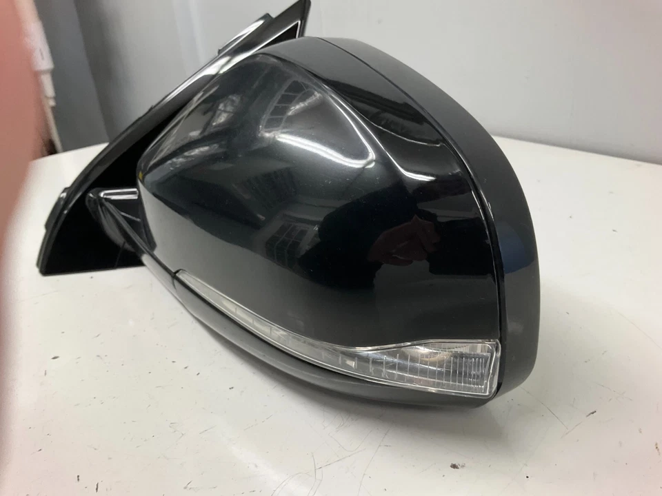 Espejo retrovisor lateral izquierdo del conductor 11-16 Volvo S60 V60 negro brillante atenuación automática 31352498 Foto 3 de 4