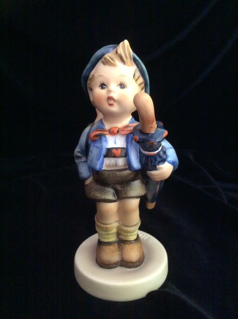 Vintage Hummel Figurine, Home from Market (Pig, Basket), TMK