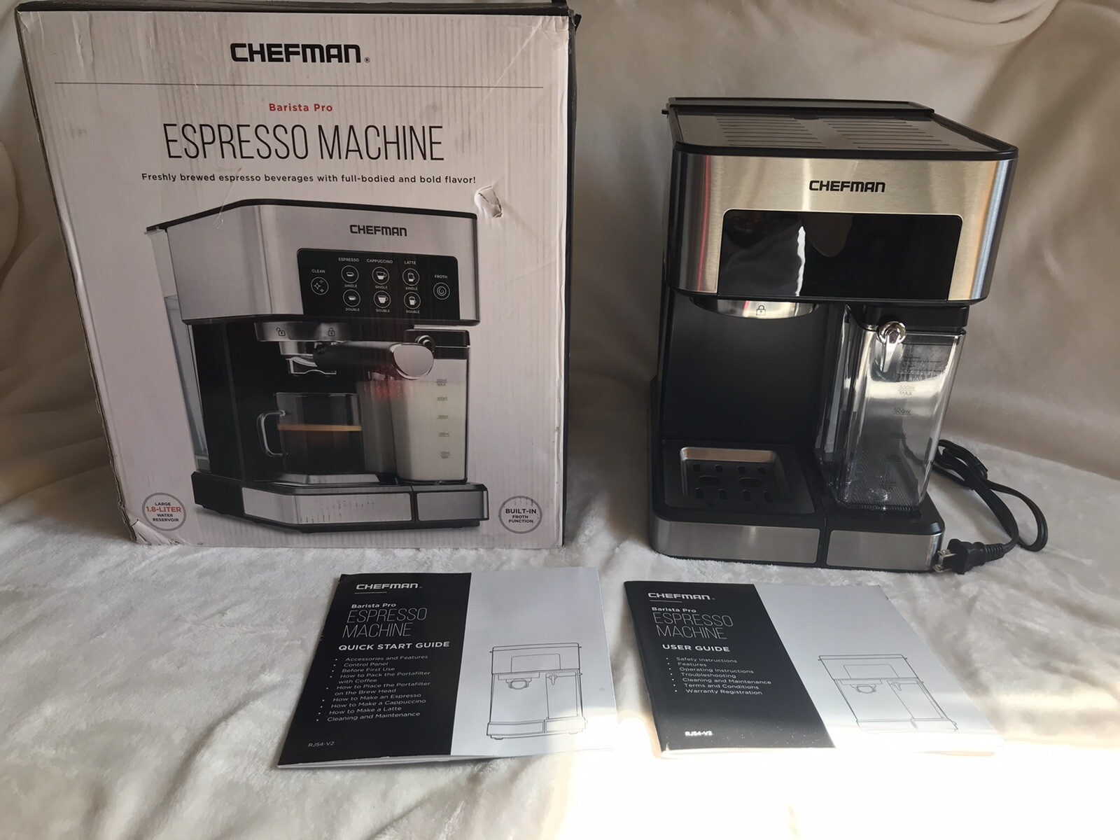 Espresso Machine Coffee Maker 1.8 Liters Barista Pro Cappuccinos Lattes Brewing