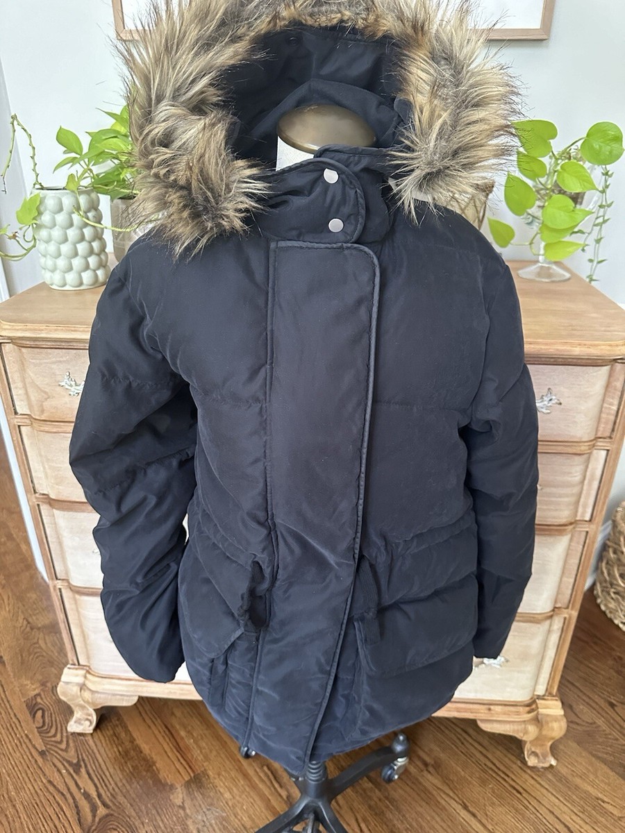 Abercrombie & Fitch Women's Black Puffer Coat Black Soft