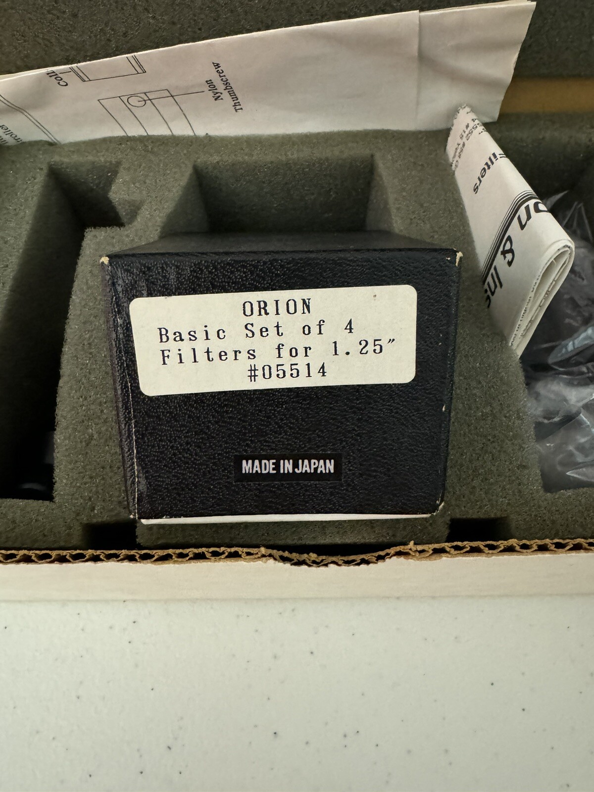 Orion Filters 1.25&rdquo; Set Of 4 Color Filters #05514 Made In 