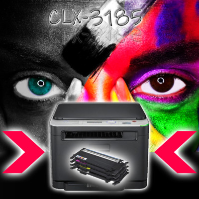 SAMSUNG Multifunktions-Farblaserdrucker CLX-3185N LAN inkl. neue Toner