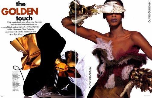 1992 Gilles Bensimon Angie Everhart Claudia Schiffer 8-seitiges MAGAZIN EDITORIAL - Bild 2 von 4