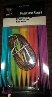 VANCO ACQ72 6 ft. Premium Audio Cable RCA Plug Both Ends