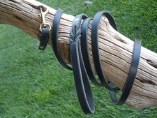 BURGNDY LATIGO LEATHER, 1/2" x 20" SLIP COLLAR, SILVER HDWR, DETAILS BELOW 