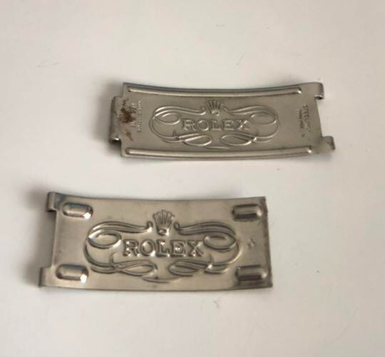 ROLEX ClaspMiddle Plate Big Logo for 20MM Vintage 6636 7206 Submariner 1950s F/S