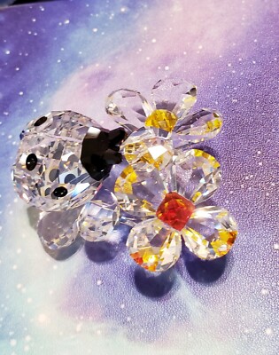 Swarovski Ladybug on Flowers Crystal - 842804 - Retired | eBay