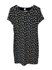 Old Navy Women's Short Sleeve Pencil Dress Above Knee M Black
