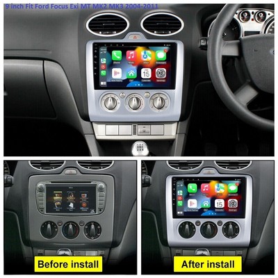 For Ford Focus MK2 2004-2011 CarPlay Android 12 Car Stereo Radio GPS Navi 2+32GB
