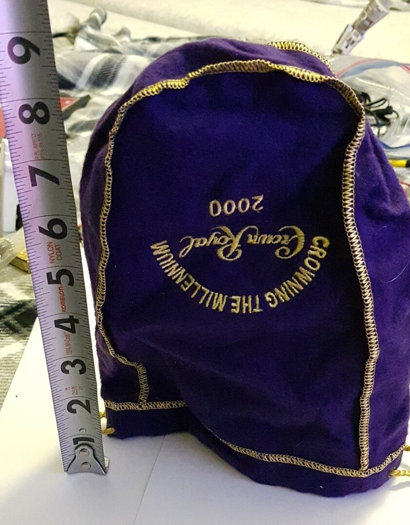 Crown Royal Bag Crowning The Millennium 2000 Limited Edition RARE