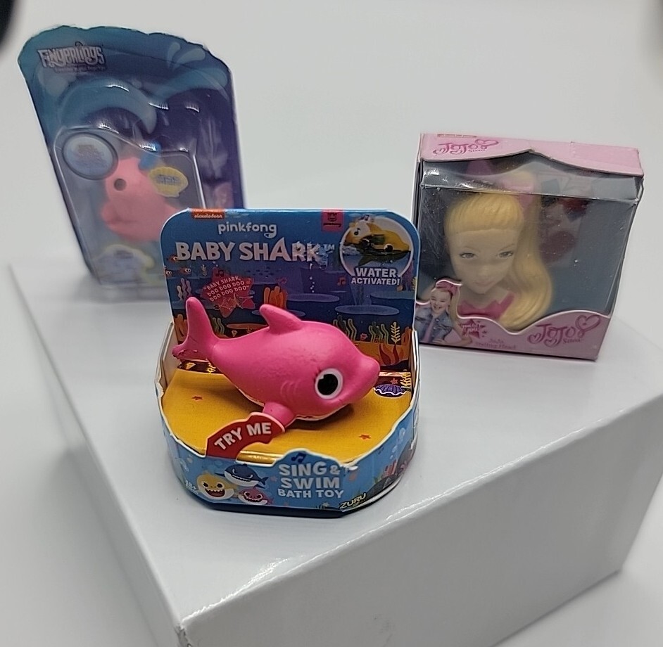 Mini Brands Dollhouse Miniature Jojo Barbie Doll Baby Shark Head