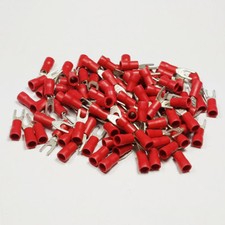 Red Fork Terminal Connector Insulated Terminals Crimp Electrical Terminal Cable