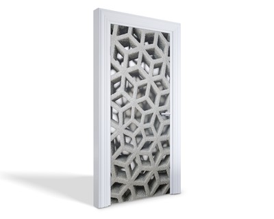 Türfolien Design Selbstklebende Wandsticker Schlafzimmer Holzschnitzereien