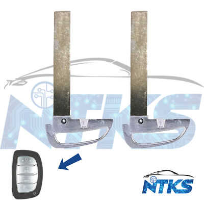 New Emergency Key Insert Uncut Blade High Security Replacement for Hyundai Lot 2
