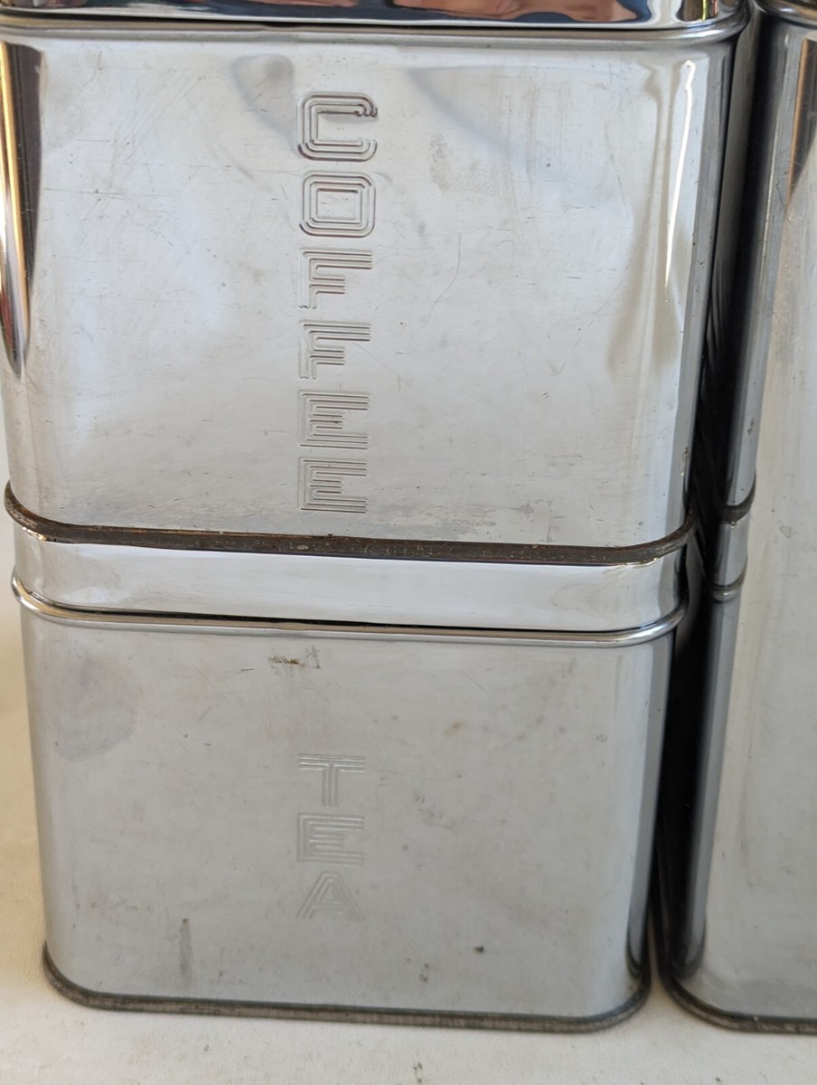 Lincoln Beauty ware ヴィンテージ　ラック　USA Vintage 1950's Lincoln Beautyware Chrome Canister Set MCM | eBay