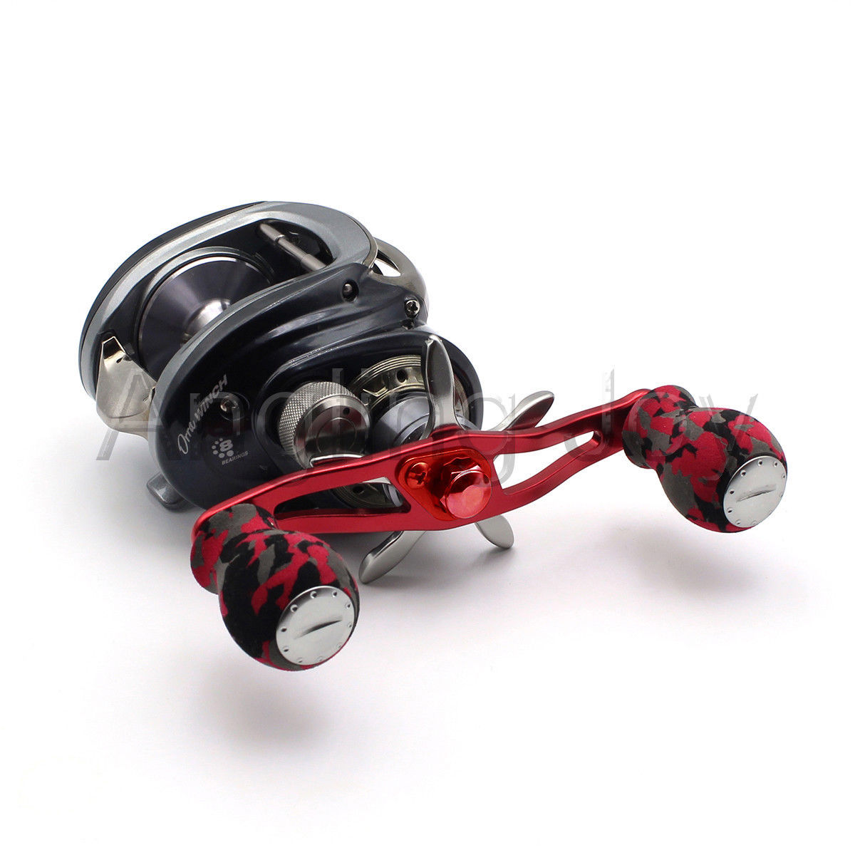 RED CAMO Bait Casting Fishing Reel Handle for Daiwa Abu Garcia Reel