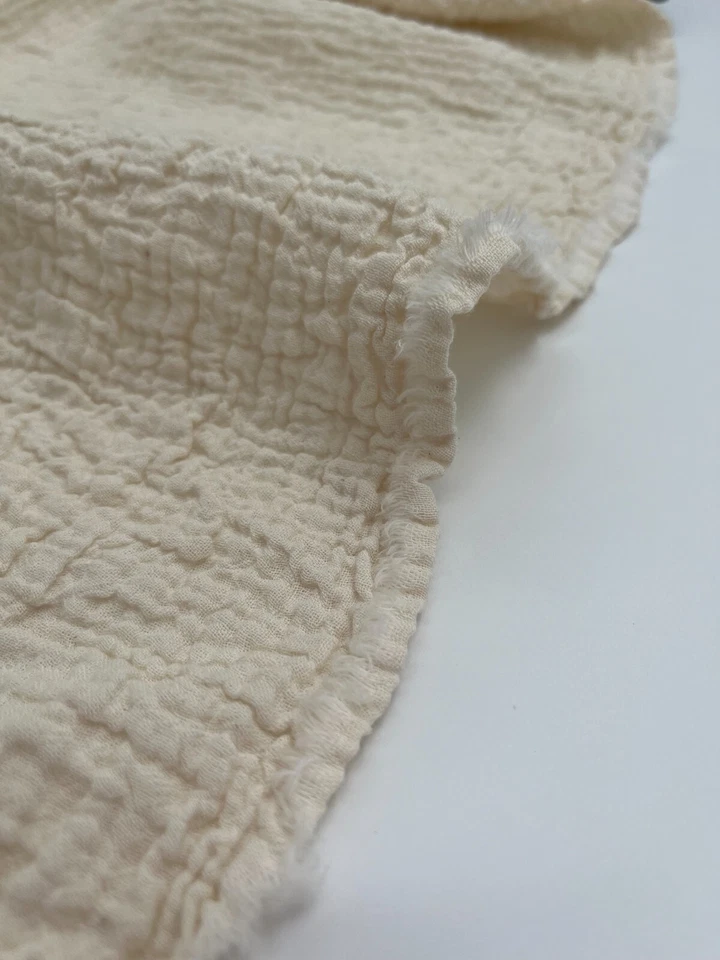 Muslin Fabric By 2 Meters- Organic Muslin Fabric - Baby Cotton Muslin - 2 Layer - Image 2 of 4