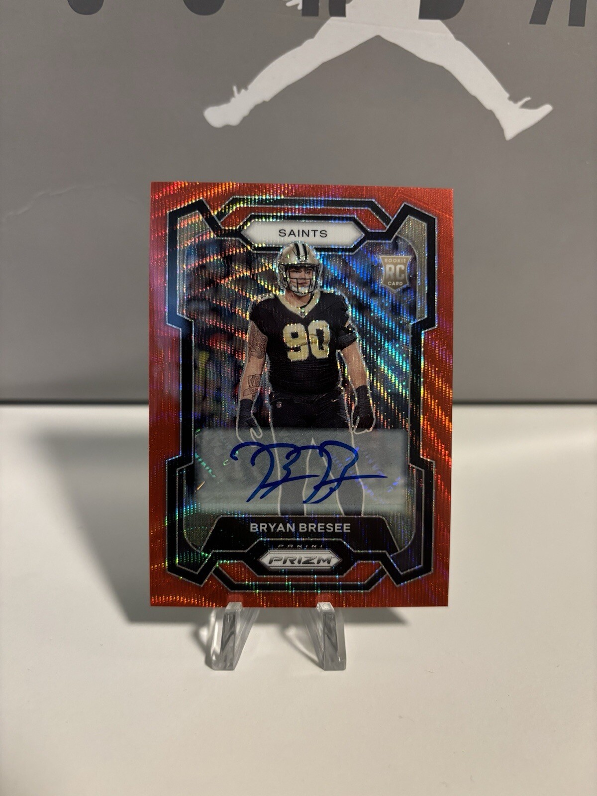 2023 Panini Prizm - Rookies red wave Prizm Autographs #372 Bryan Bresee /149
