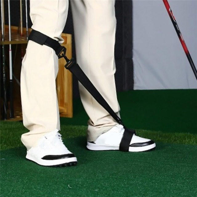 Golf Leg Power Correction Strap Swing Training Aid Foot Knee Band