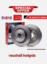 Image of 2x Brake Discs Pair Vented Front 345mm DSK3487 Apec Set VAUXHALL INSIGNIA