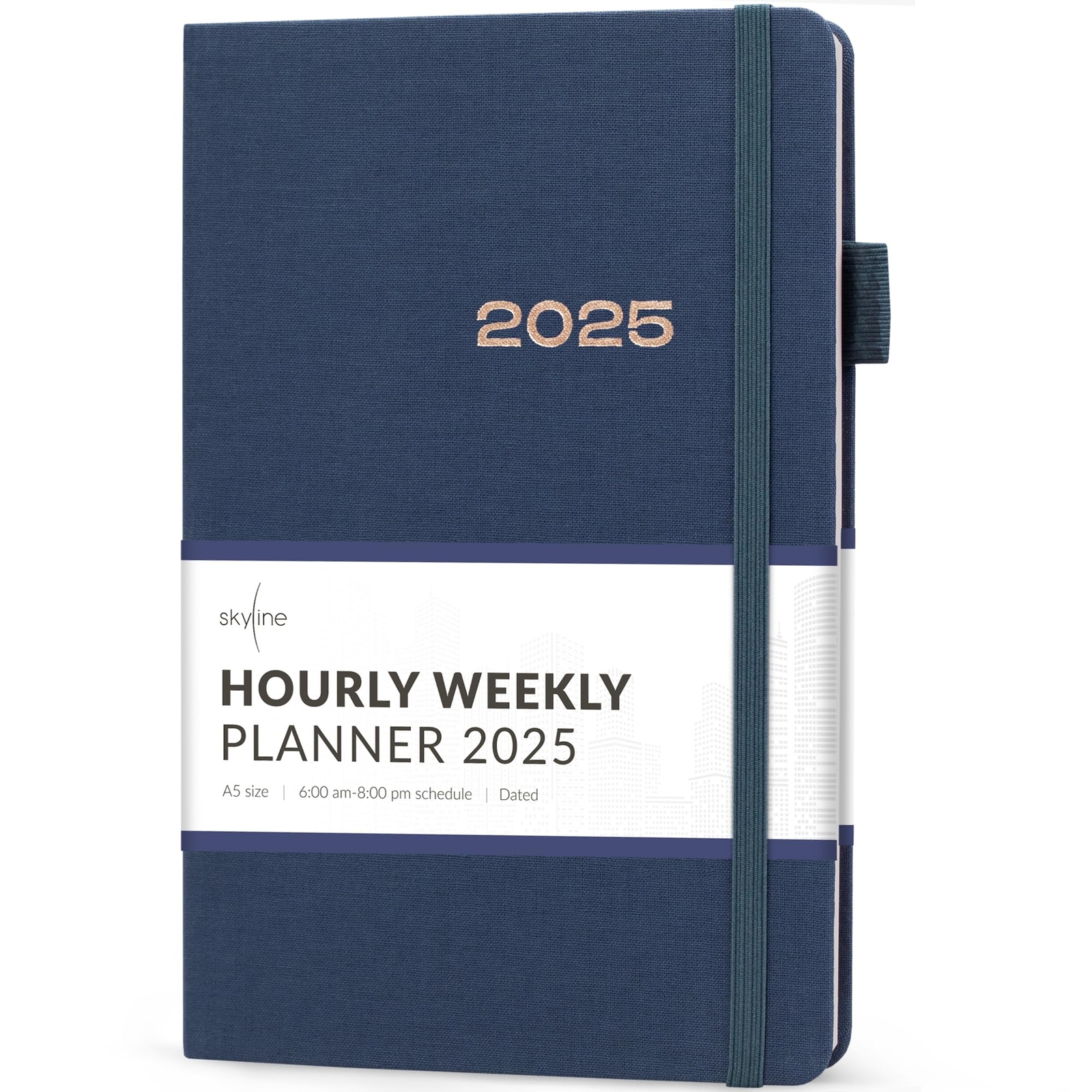Skyline Dated Hourly Weekly Planner 2025 – Agenda & Daily Appointment Book – ...