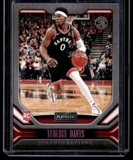 TERENCE DAVIS 2019-20 PANINI CHRONICLES PLAYBOOK PINK RC TORONTO RAPTORS #177
