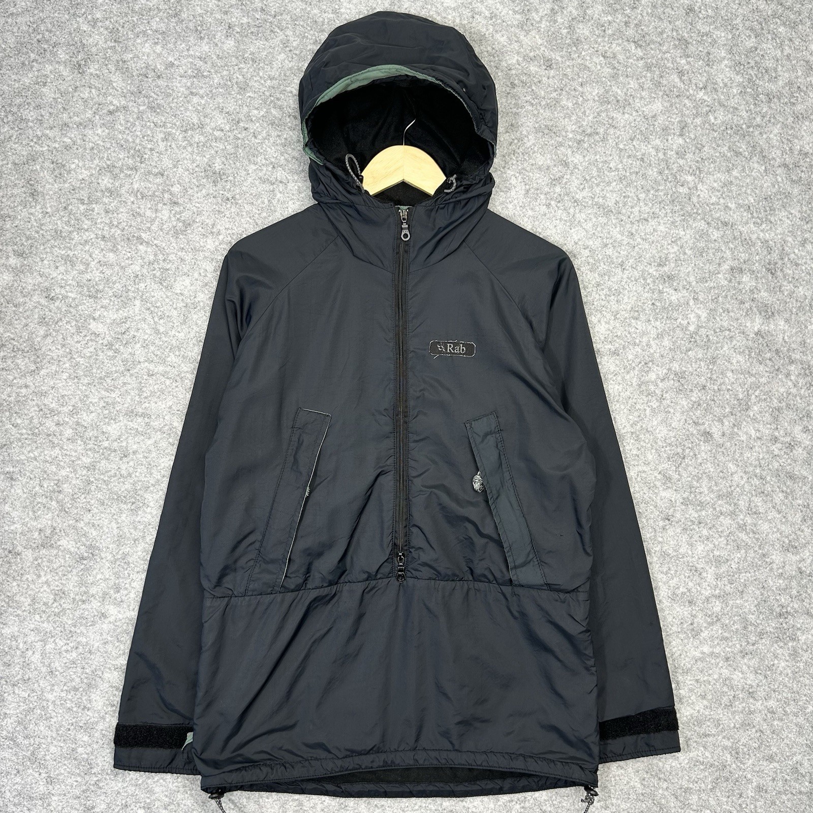 Rab, Rab Vapour Rise Smock Men’s Medium Black Pullover Windbreaker Jacket Vintage C45