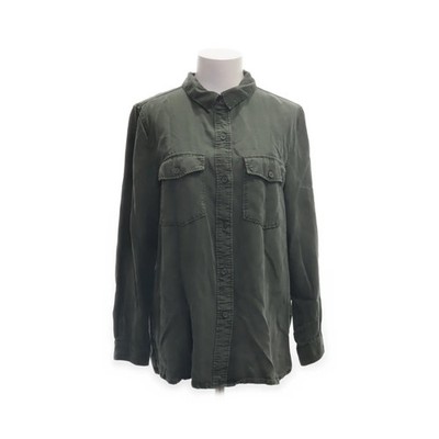H&M, Hemd, Größe: 40, Grün, Lyocell, Einfarbig, Damen #DOk