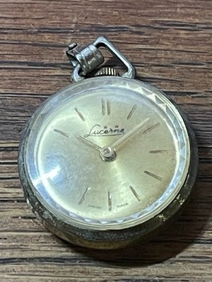 Working Vintage Lucerne Pocket Watch Pendant - Manual Wind  display picture 2