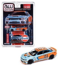 Auto World 1:64 2021 Dodge Charger SRT Hellcat Custom GULF Livery Diecast CP8084