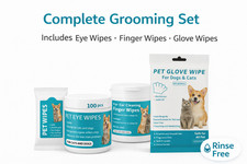 Gentle Pet Wipes for Dogs  Cats - Safe, Alcohol  Fragrance Free