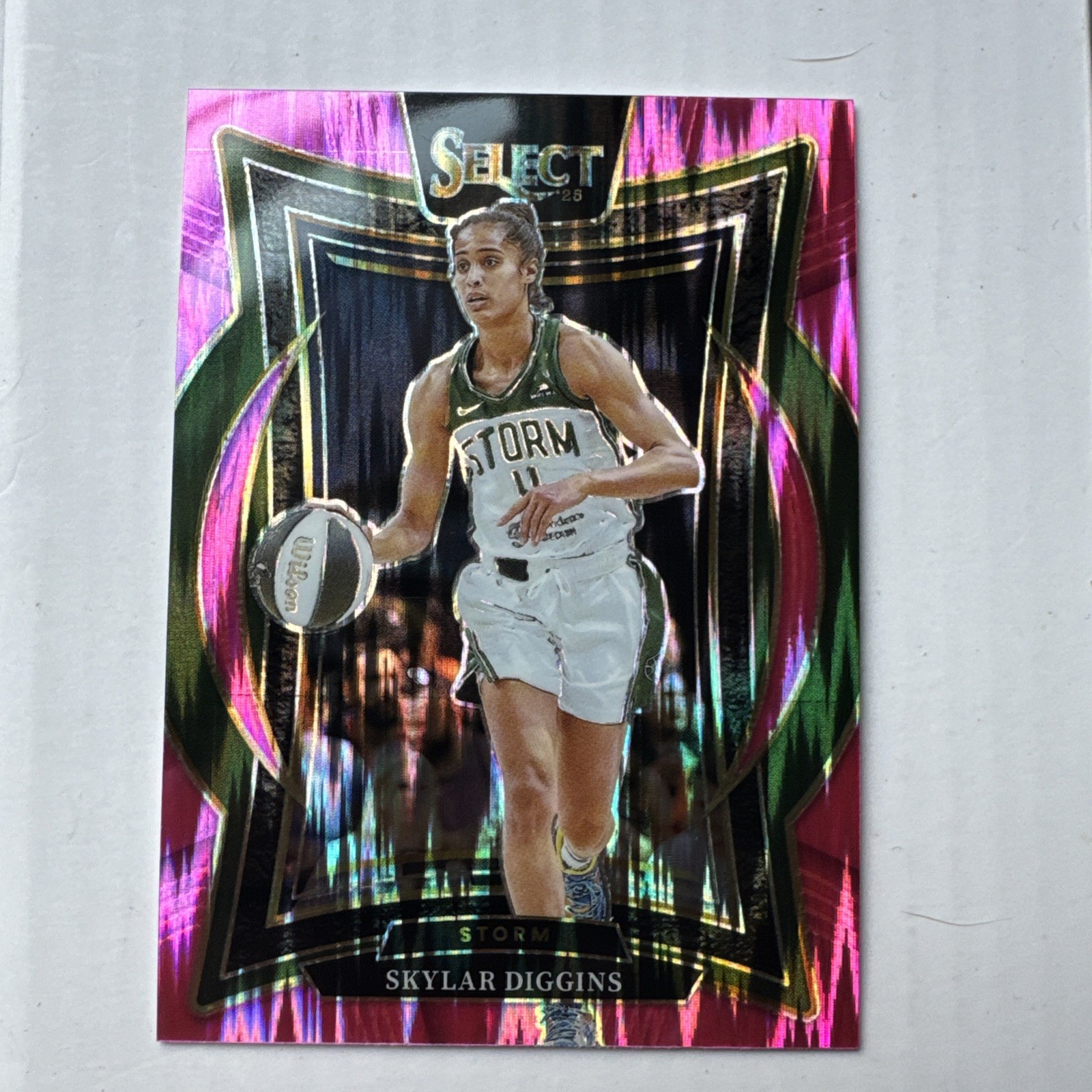 2025 Panini WNBA Select Skylar Diggins #16 Pink Flash Prizm Seattle Storm