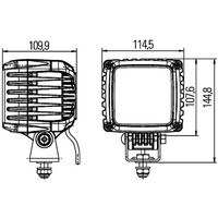 Hella 1GA996192-001 LED Arbeitsscheinwerfer 12/24V 43W 5700K 3000Lm IP6K9K/IP6K7