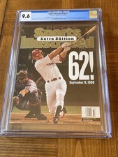 Mark McGwire Sports Illustrated CGC 9.6 White Pages (Classic “62” Cover)