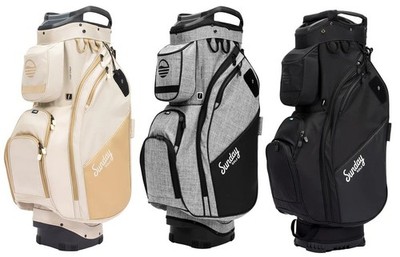 Sunday Golf Pacific Golf Cart Bag, 14-Way Silencer Cart Bag with