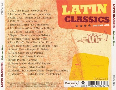 VARIOUS ARTISTS - LATIN CLASSICS, VOL. 1 NEW CD