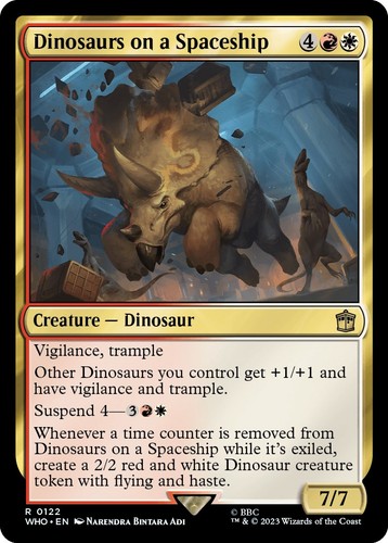 Dinosaurs on a Spaceship #122 Rare Universes Beyond: Doctor Who MTG