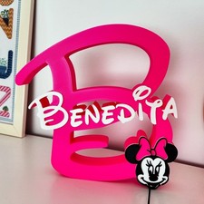 Custom 3D Letter with Name Personalized Cartoon Style Kids Room Decor Nursery