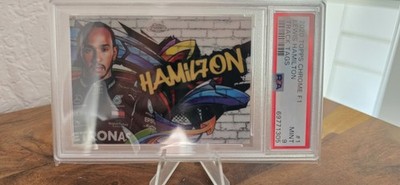2020 TOPPS CHROME FORMULA ONE F 1  10 Track Tags Hamilton PSA 9 