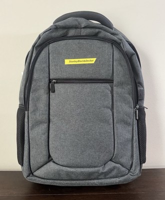 Acehigh Stanley Black & Decker USB Charging Laptop Backpack Travel Work Bag 18''