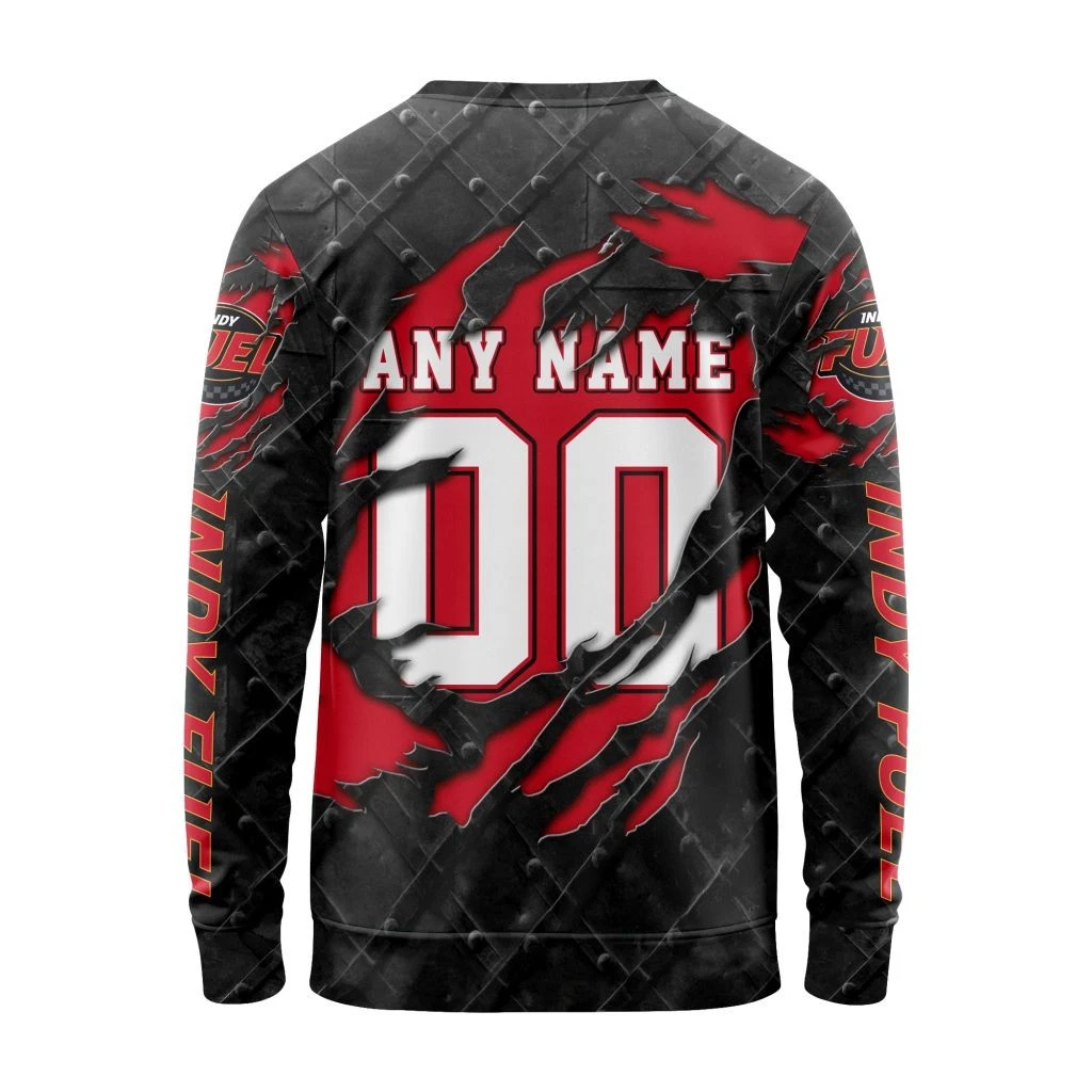 Personalized Indy Fuel Sweater Special Black Metal Design