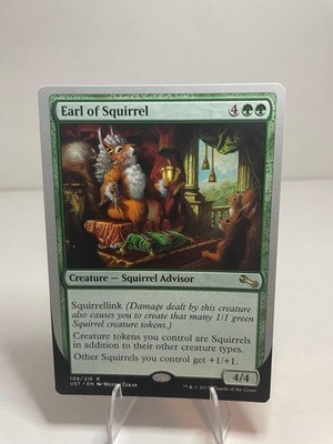 Earl of Squirrel 108 Rare Unstable Magic: The Gathering Lightly Played