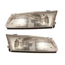 Headlights Front Lamps Pair Set For 97-99 Toyota Camry Left Right