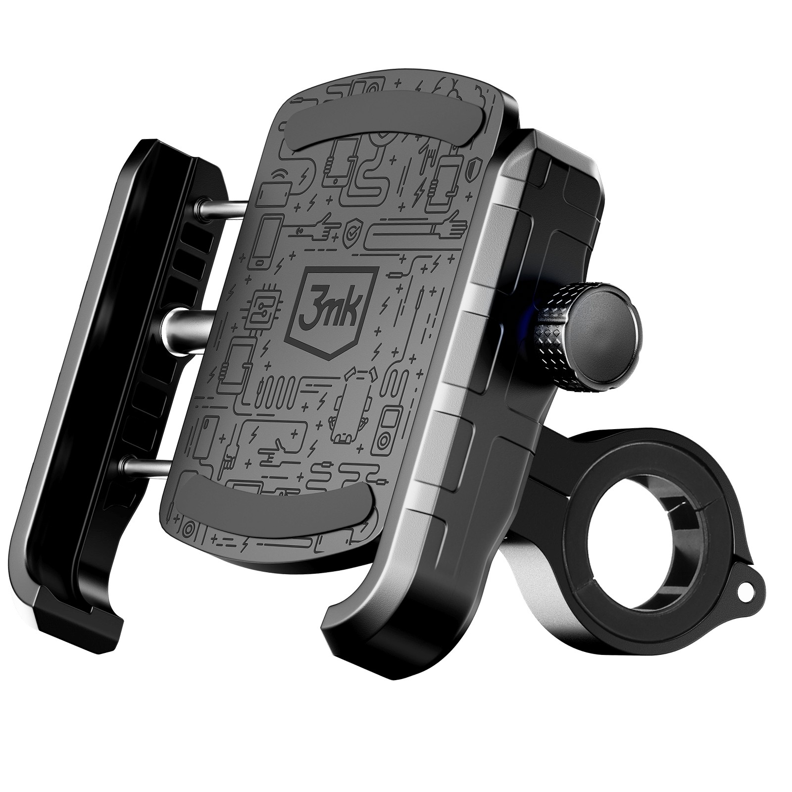 Support vélo 3mk pour smartphone à pinces ajustables idéal pour la navigation GPS